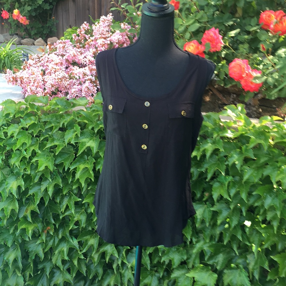 Active USA Black Sleeveless Top